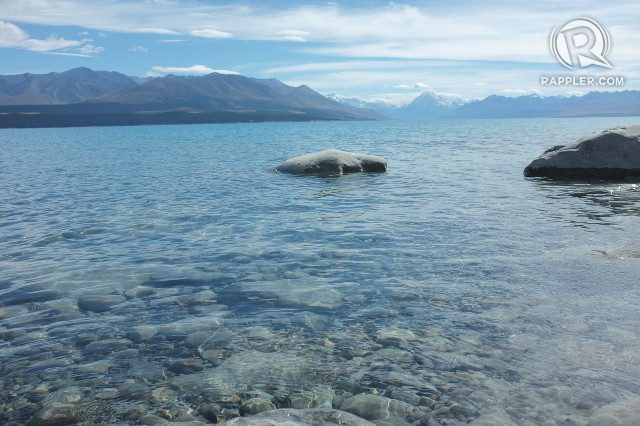 ICE BLUE. You'll want to defy wisdom and swim in the cold waters of Lake Pukaki 