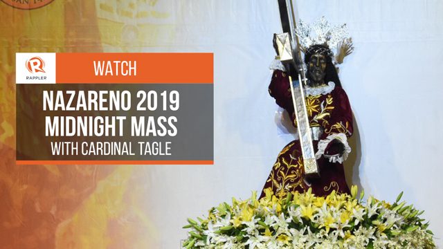 WATCH: Midnight Mass with Cardinal Tagle for Nazareno 2019