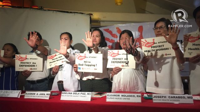 Groups slam ‘dangerous’ red-tagging of health workers
