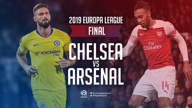 WATCH LIVE: Chelsea vs Arsenal in 2019 Europa League final