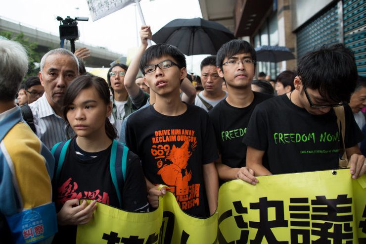 H.K. protest leaders stopped from flying to Beijing