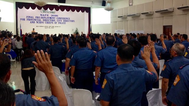 PNP takes oath of non-partisanship for May polls