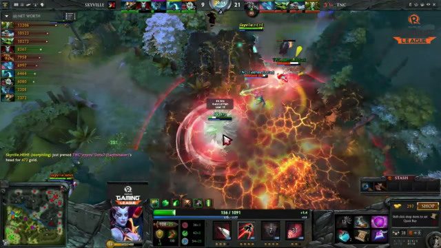  The final Game 2 engagement that ended in an Ultra Kill in favor of TNC Pro Gaming.