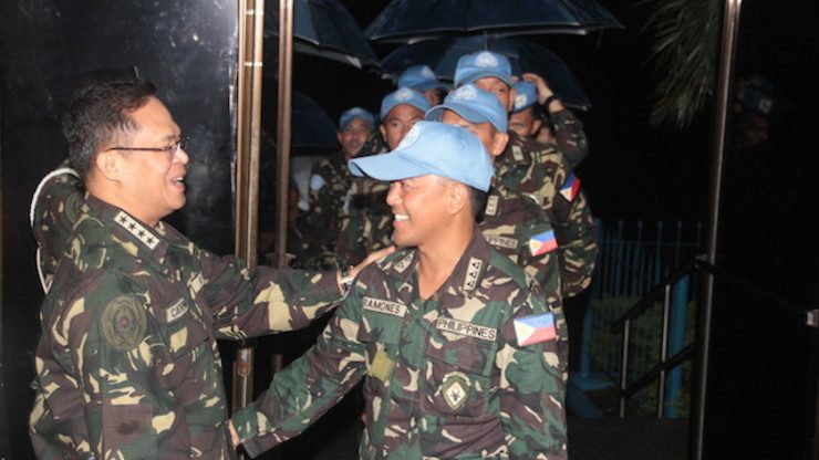 UNDOF sends Filipino troops home