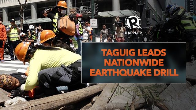 Taguig leads nationwide earthquake drill