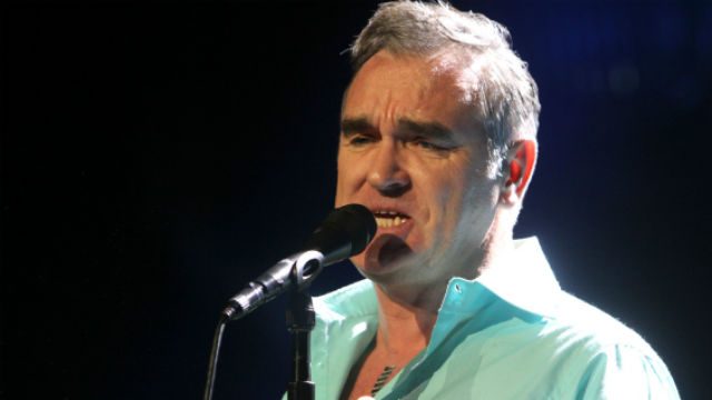 Music legend Morrissey in a 2012 concert