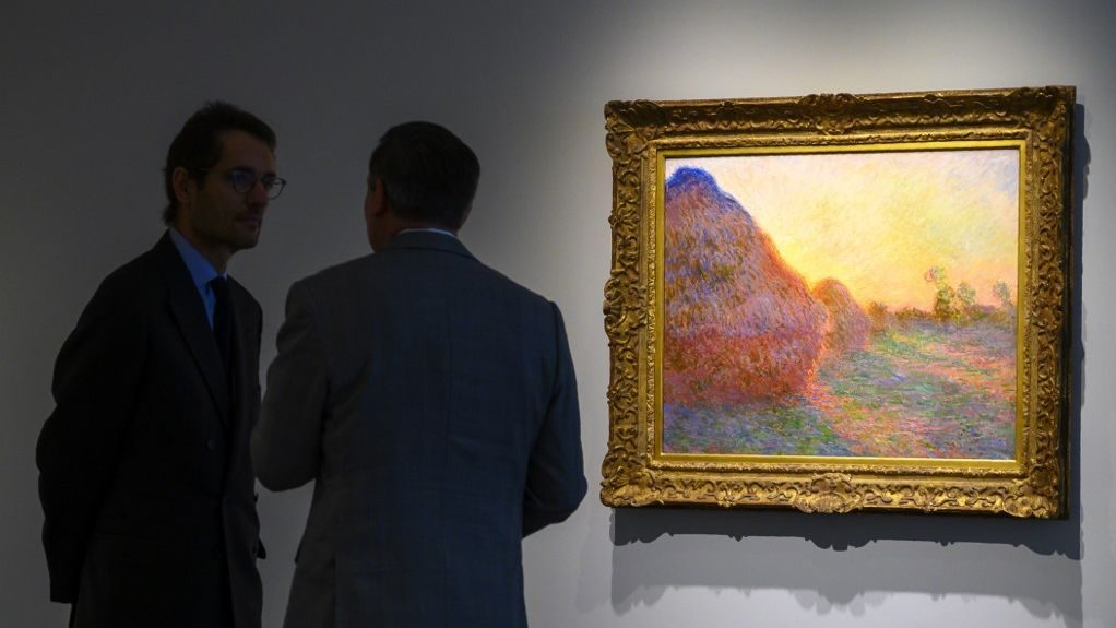 Claude Monet’s ‘Haystack’ painting fetches $110.7 million at auction