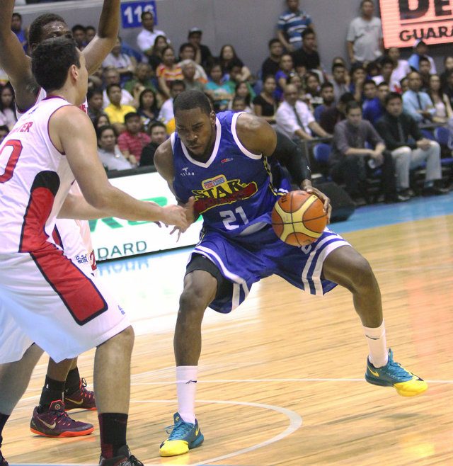Denzel Bowles comes back strong for Purefoods but he couldn't do it all on his own. Photo by Nuki Sabio/PBA Images 