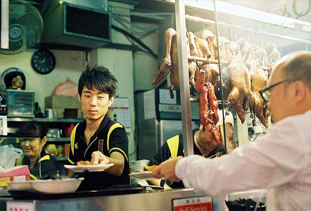 EAT LOCAL. Joy captures a unique scene in one of Singapore’s famous hawker centers 