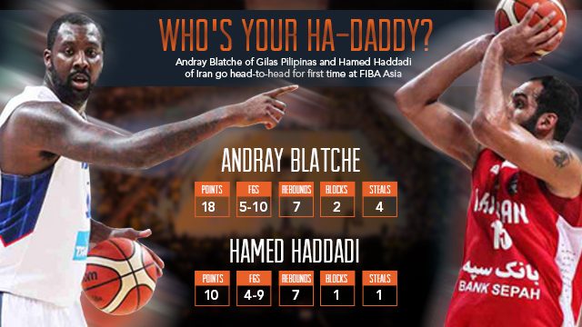 Andray Blatche adalah Ha-Daddy Hamed pada pertandingan pertama FIBA ​​​​Asia