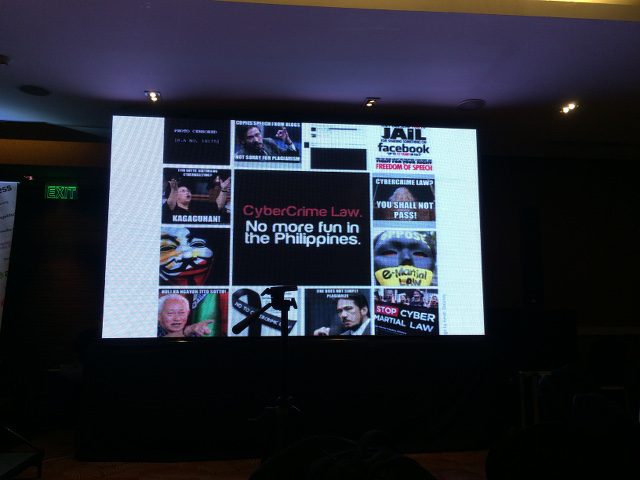 'NO FUN.' The Philippines' #notocybercrime campaign is often cited in the global conference as a successful push for digital rights in Southeast Asia. 