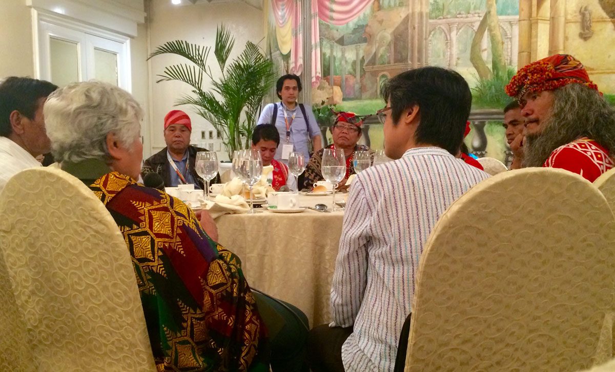 Briones holds dialogue with leaders of IP communities