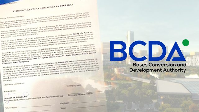 7-day eviction notice to Aetas ‘standard follow-up,’ says BCDA