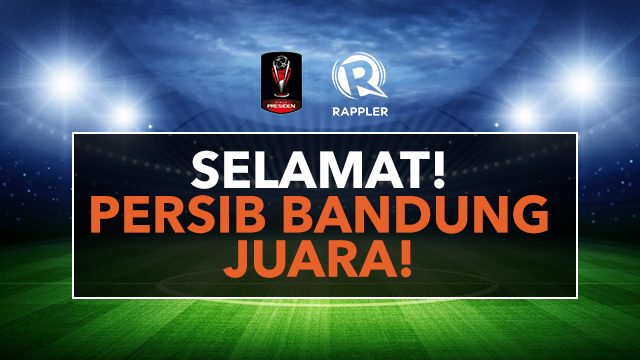 Persib Bandung mengalahkan Sriwijaya 2-0 untuk menjadi juara Piala Presiden 2015