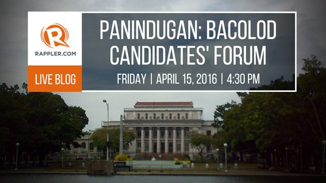 LIVE BLOG: Bacolod holds local forum