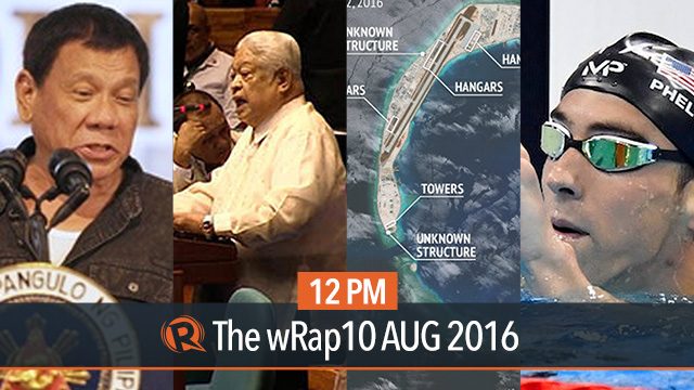 Duterte vs Sereno, Marcos burial, Michael Phelps | 12PM wRap