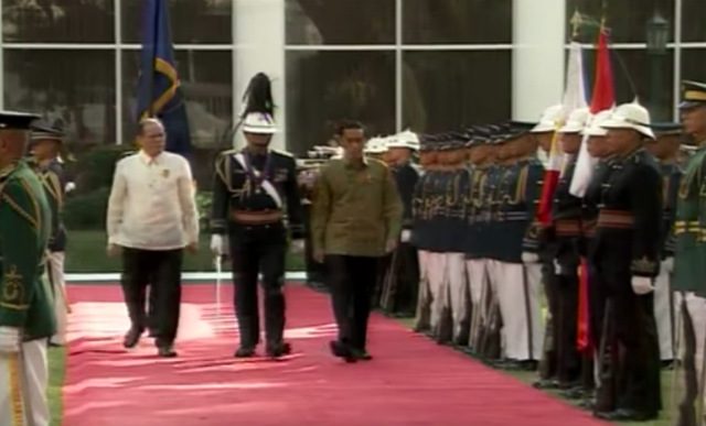 Indonesian President Joko Widodo in February 2015. Screenshot from RTVM 