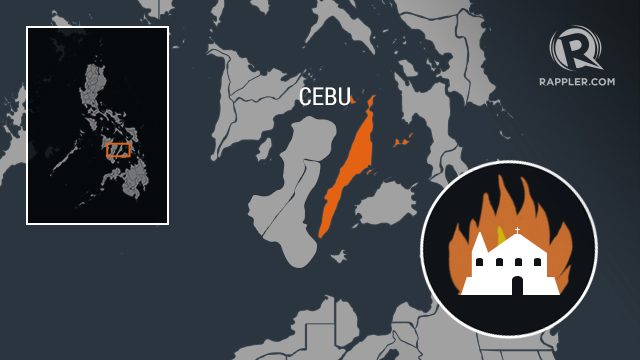 91-year-old Cebu church catches fire