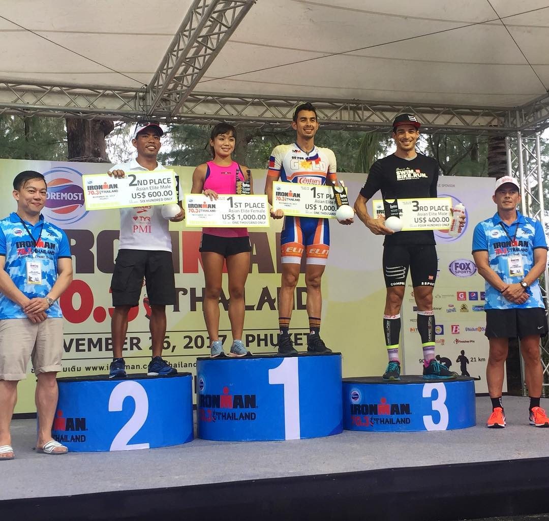 Huelgas, Benedicto clinch Top Asian Elite honors in Ironman 70.3 Thailand