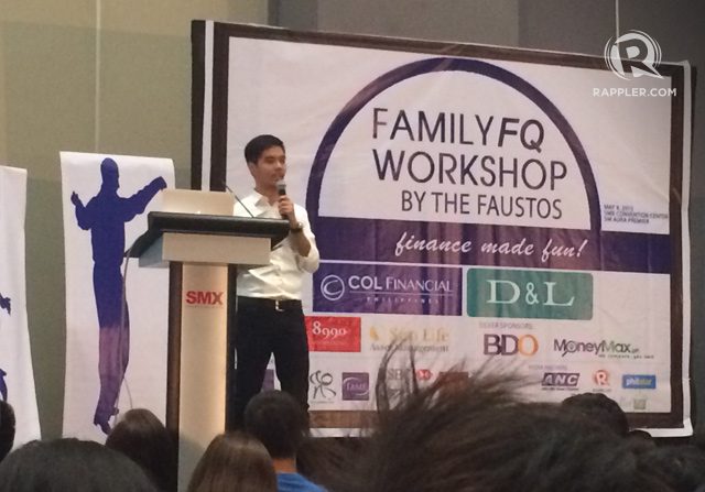 FINANCIAL GOALS. Martin Fausto, the eldest son of Marvin and Rose, talks about setting financial goals for the family and oneself. 