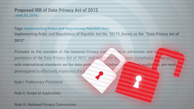 Public consultations on Data Privacy Act draft IRR set
