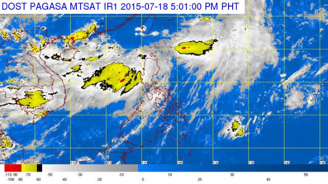 Monsoon rains in parts of Luzon on Sunday