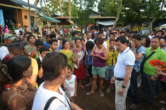 GETTING THE PULSE. Rody Duterte is fond of visiting the barangays of Davao City. Photo from Davao City government 