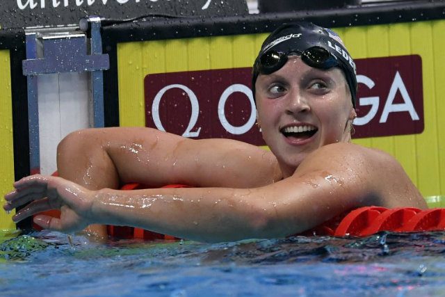 U.S. swimmer Ledecky wins historic 12th worlds gold as records tumble