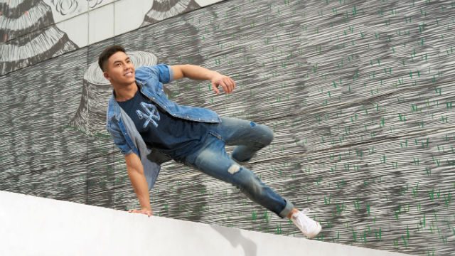 Rising star Tony Labrusca moves with Lee