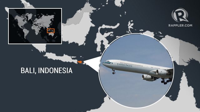 Cathay flight diverts to Bali after wing catches fire
