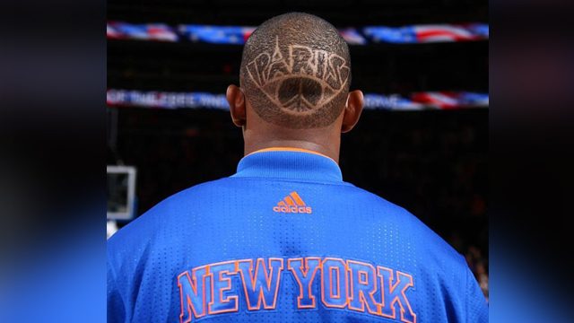 Knicks’ Seraphin honors Paris attacks victims with haircut