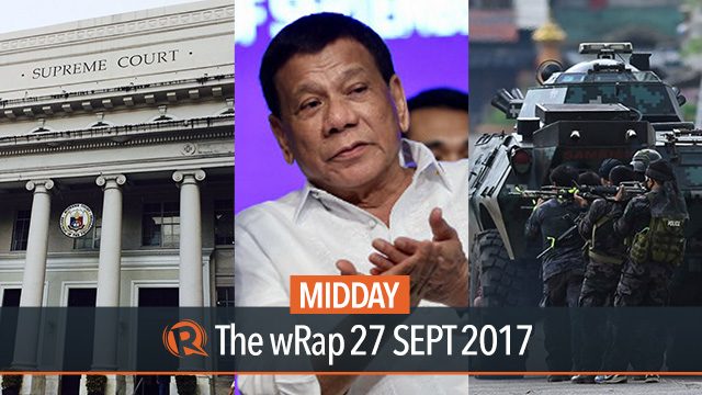 Duterte, Supreme Court, Illegal Drugs | Midday wRap