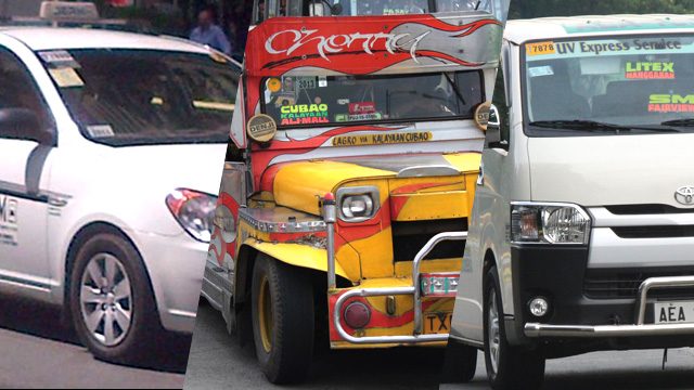 Taxi, jeep, van operators call out LTFRB for ‘unfair treatment’