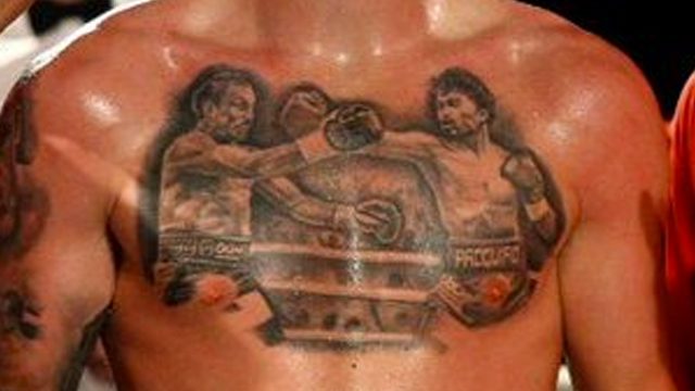 LOOK: British boxer shows off epic Pacquiao-Marquez chest tattoo