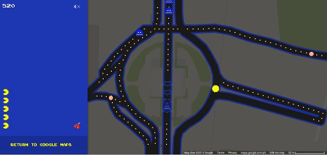 Google Maps lets you play Pac-Man
