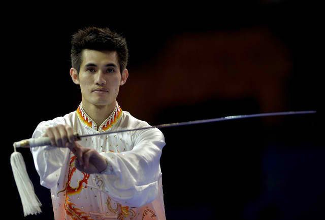 Daniel Paratac used a dynamic display of grace and precision to earn gold in Singapore. Photo by Singapore SEA Games Organising Committee/Action Images via Reuters 