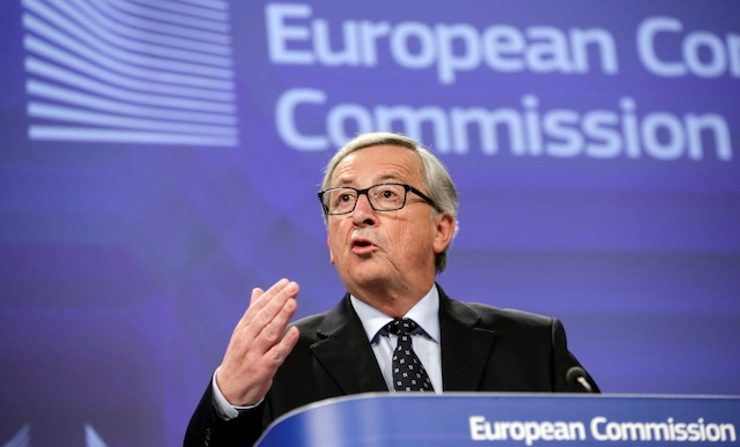 European Commission President Jean-Claude Juncker gives a press conference at the EU Commission headquarters in Brussels, Belgium, 12 November 2014. Olivier Hoslet/EPA