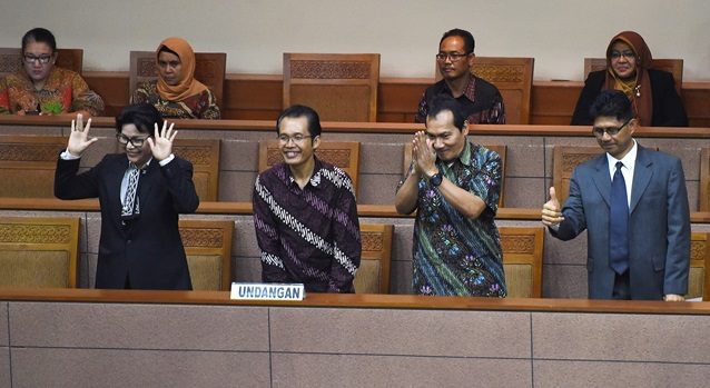 FOTO: Pelantikan pimpinan KPK 2015-2019