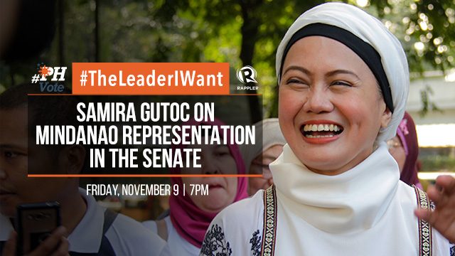 #TheLeaderIWant: Samira Gutoc on Mindanao representation in the Senate