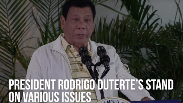 100 days of ‘creative imagination’: Duterte’s take on key issues
