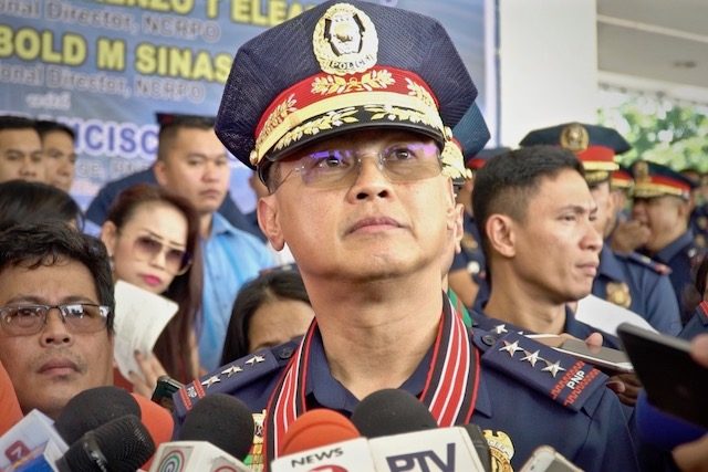 IN CHARGE. PNP officer-in-charge Lieutenant General Archie Francisco Gamboa speaks to reporters at the NCRPO headquarters in Taguig City. Photo by Nappy Manegdeg/Rappler 