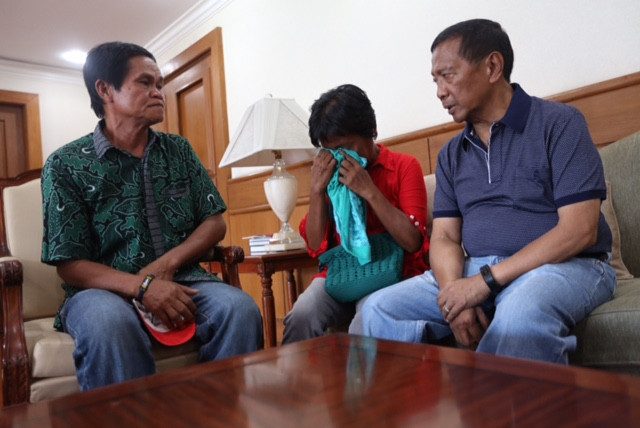 VP Binay meets parents of Filipina on Indonesian death row