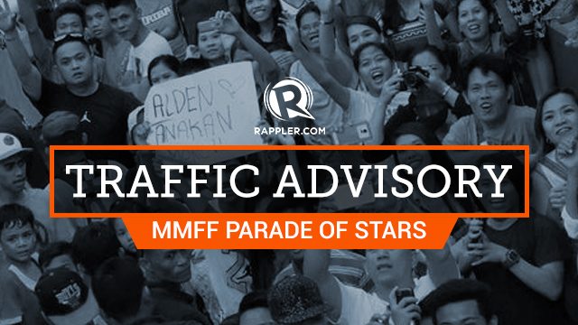 Friday rerouting for MMFF Parade of Stars