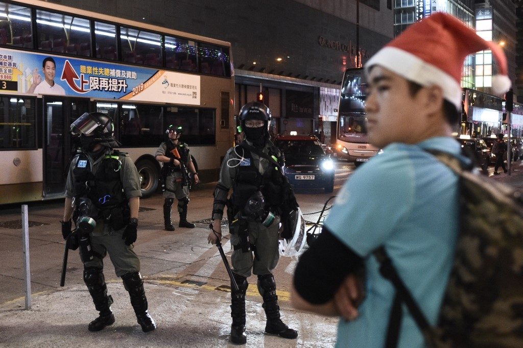 3rd day of Christmas clashes in Hong Kong