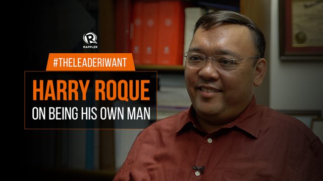 #TheLeaderIWant: Harry Roque on being his own man