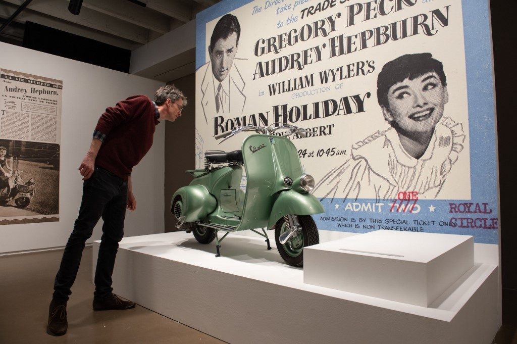 SCOOTER. Visitors are able to view precious artifacts from Hepburnâs life. Photo by John Thys/AFP 
