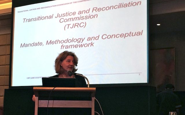 USHERING IN THE FUTURE. Transitional Justice and Reconciliation Commission chairperson Mo Bleeker. Photo by Rappler  