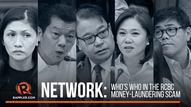Network: Who’s who in the RCBC money-laundering scam