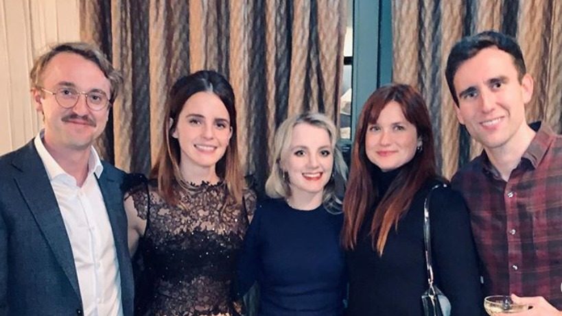 LOOK: Emma Watson, Tom Felton, ’Harry Potter’ cast reunite for holiday photo