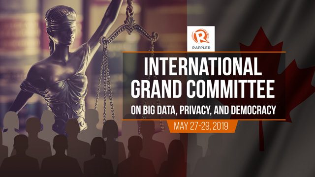 WATCH: International Grand Committee hearing on big data, privacy, and democracy